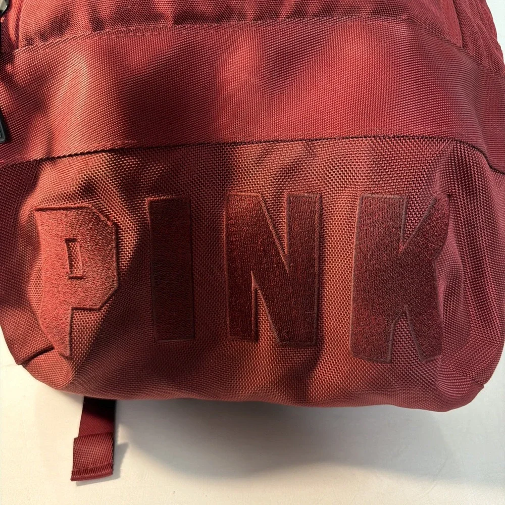 Victoria's Secret PINK Collegiate Backpack Ruby Travel Laptop Book Bag 19